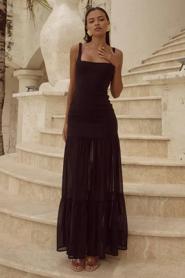 Women Maxi Dresses Runaway The Label TAHLIA MAXI DRESS Black