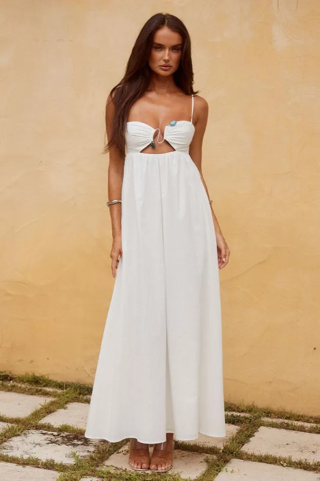 Women Maxi Dresses Runaway The Label TANALA MAXI DRESS White