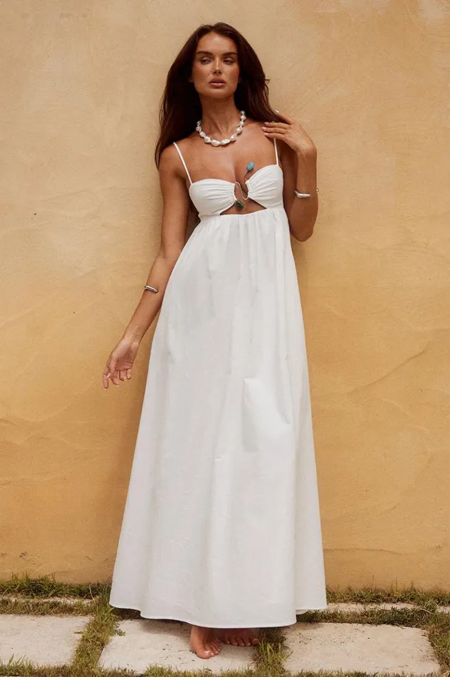 Women Maxi Dresses Runaway The Label TANALA MAXI DRESS White