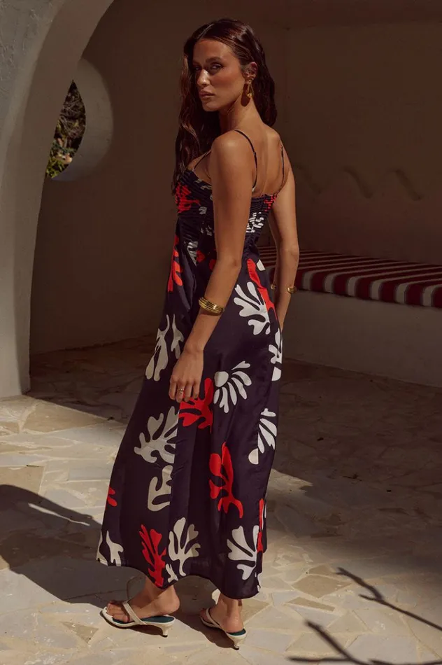 Women Maxi Dresses Runaway The Label VERONNE LONG MIDI DRESS Black
