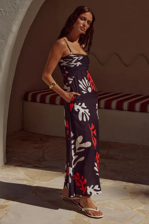 Women Maxi Dresses Runaway The Label VERONNE LONG MIDI DRESS Black