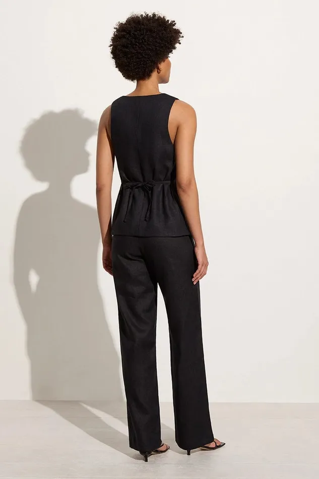 Women Maya Vest Black Faithfull The Brand Tops Women Maya Vest Black Faithfull The Brand Tops
