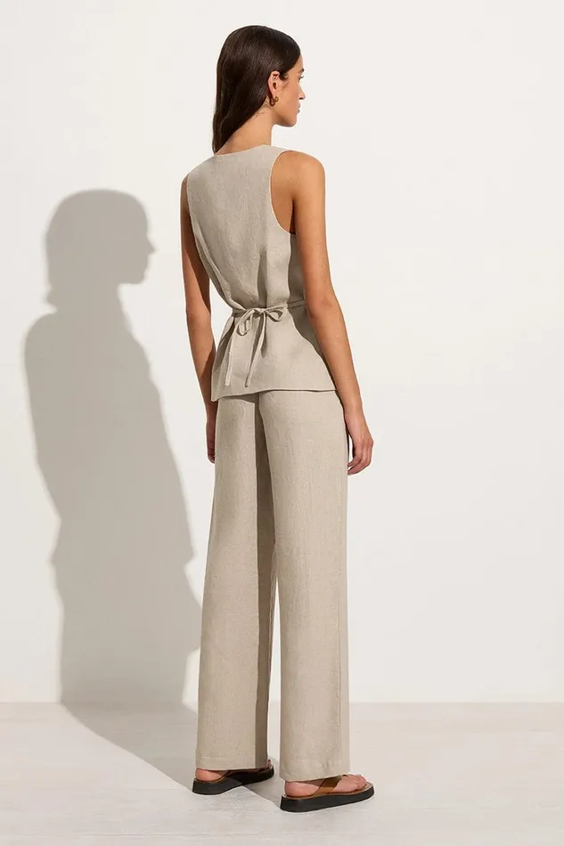 Women Maya Vest Natural Faithfull The Brand Tops Women Maya Vest Natural Faithfull The Brand Tops