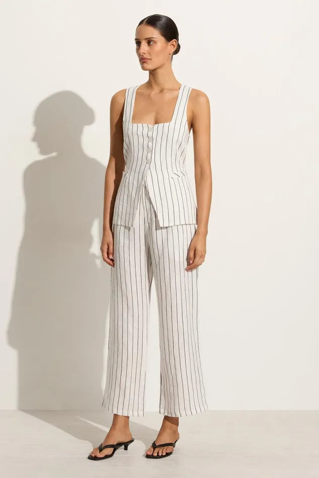 Women Maya Vest Trani Stripe Faithfull The Brand Tops Women Maya Vest Trani Stripe Faithfull The Brand Tops
