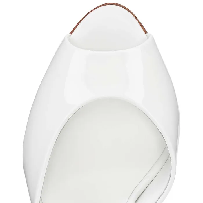 Women Me Dolly 100 Mm Mules 8211 Patent Calf 8211 Bianco White Christian Louboutin Mules