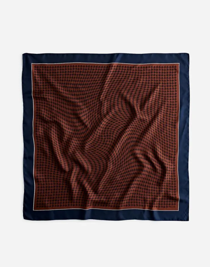 Women Medium Silk Bandana Rich Brown Madewell Scarves