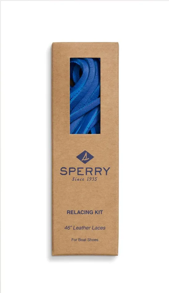 WomenMen Lace Kit With Needle Wildcat Blue Sperry Shoe Care and Laces