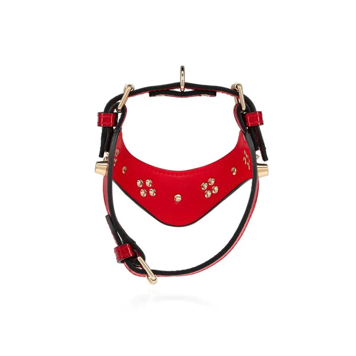 WomenMen Loubiharness XS Pet Harness 8211 Patent Calf Psychic And Spikes Carasky 8211 Loubi Red Christian Louboutin Pet Accessories WomenMen Loubiharness XS Pet Harness 8211 Patent Calf Psychic And Spikes Carasky 8211 Loubi Red Christian Louboutin Pet Accessories