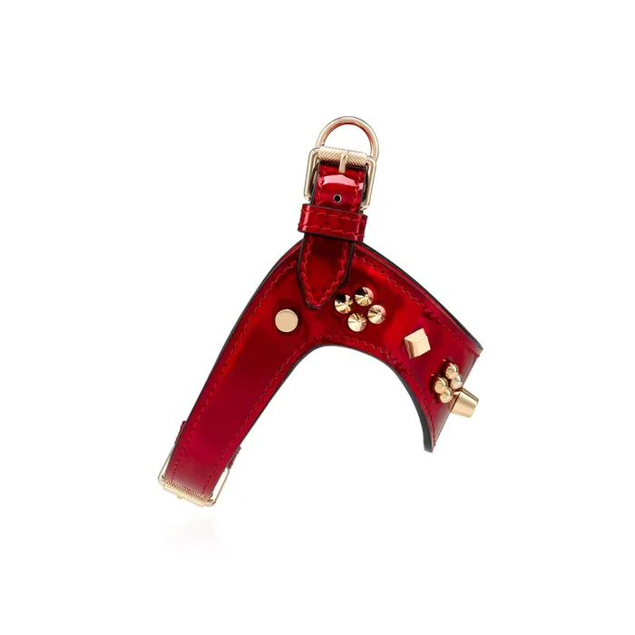 WomenMen Loubiharness XS Pet Harness 8211 Patent Calf Psychic And Spikes Carasky 8211 Loubi Red Christian Louboutin Pet Accessories WomenMen Loubiharness XS Pet Harness 8211 Patent Calf Psychic And Spikes Carasky 8211 Loubi Red Christian Louboutin Pet Accessories