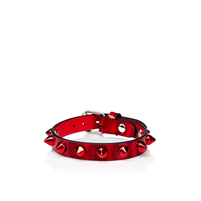 WomenMen Loubilink Bracelet Bracelet 8211 Patent Leather 8211 Loubi Red Christian Louboutin Bracelets WomenMen Loubilink Bracelet Bracelet 8211 Patent Leather 8211 Loubi Red Christian Louboutin Bracelets