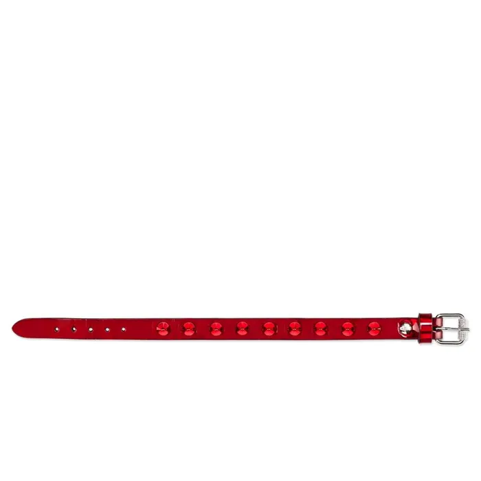 WomenMen Loubilink Bracelet Bracelet 8211 Patent Leather 8211 Loubi Red Christian Louboutin Bracelets