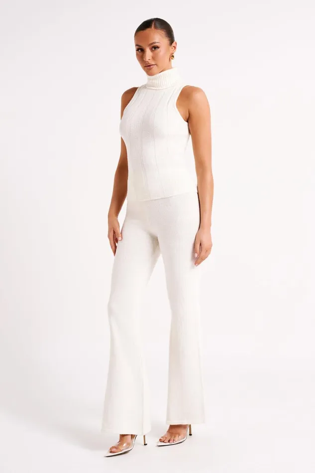 Women Meshki Bottoms Angelina Knit Pants 8211 Ivory