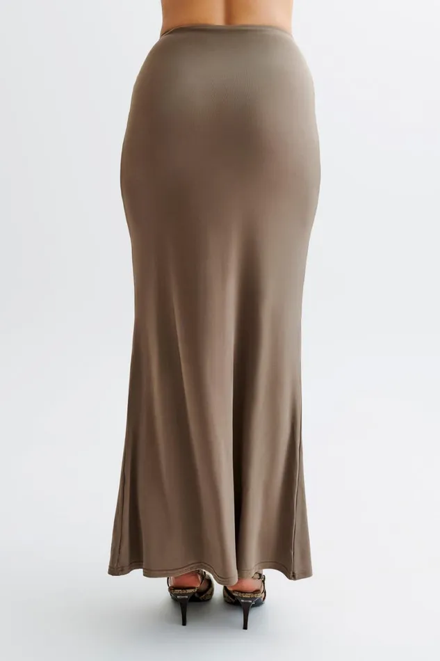 Women Meshki Bottoms Bruna Slinky Fishtail Maxi Skirt 8211 Coco