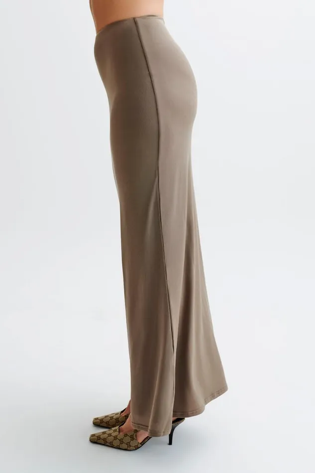 Women Meshki Bottoms Bruna Slinky Fishtail Maxi Skirt 8211 Coco
