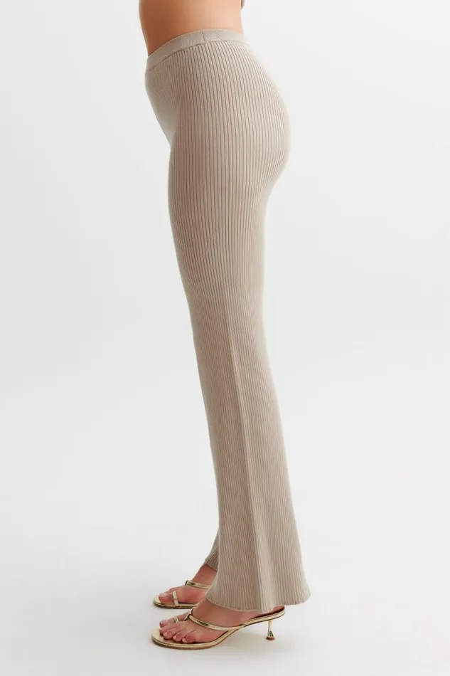 Women Meshki Bottoms Calypso Knit Trousers 8211 Tawny Grey