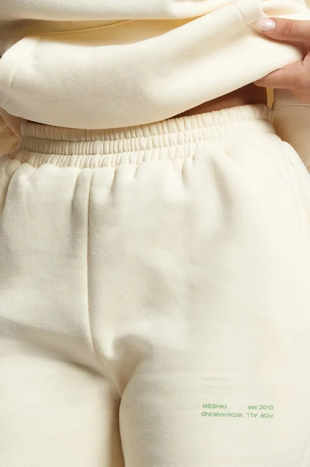 Women Meshki Bottoms Camille Oversized Fleeceback Jogger 8211 Marshmallow Women Meshki Bottoms Camille Oversized Fleeceback Jogger 8211 Marshmallow