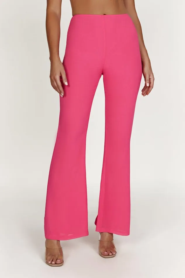 Women Meshki Bottoms Daisie Chiffon Pants 8211 Candy Pink