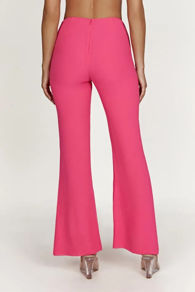 Women Meshki Bottoms Daisie Chiffon Pants 8211 Candy Pink