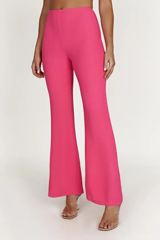 Women Meshki Bottoms Daisie Chiffon Pants 8211 Candy Pink