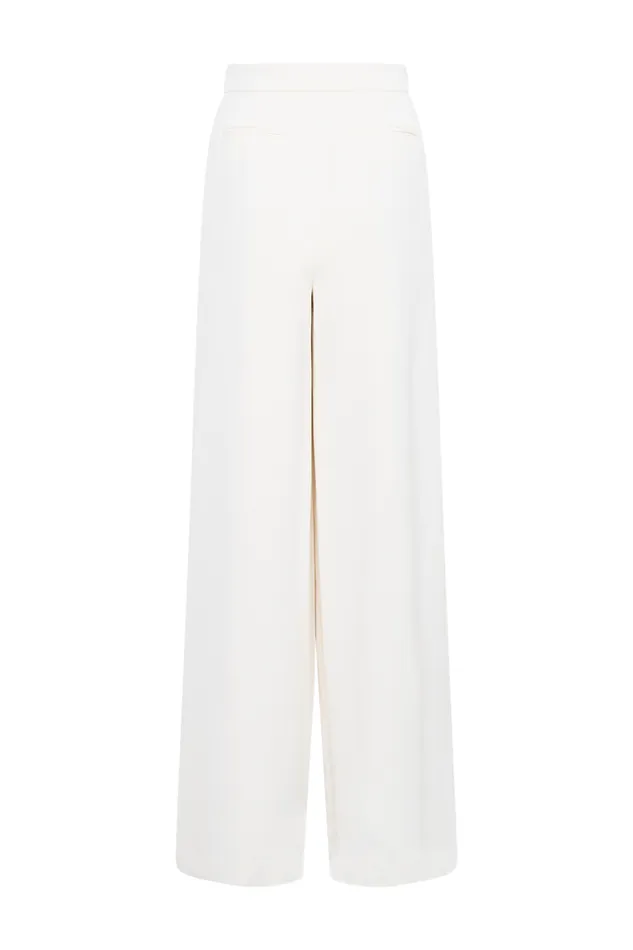 Women Meshki Bottoms Faith Suiting Wide Leg Pant 8211 Ivory