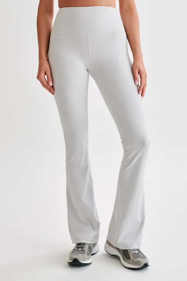 Women Meshki Bottoms Jesse Flared Yoga Pants 8211 Ice Grey