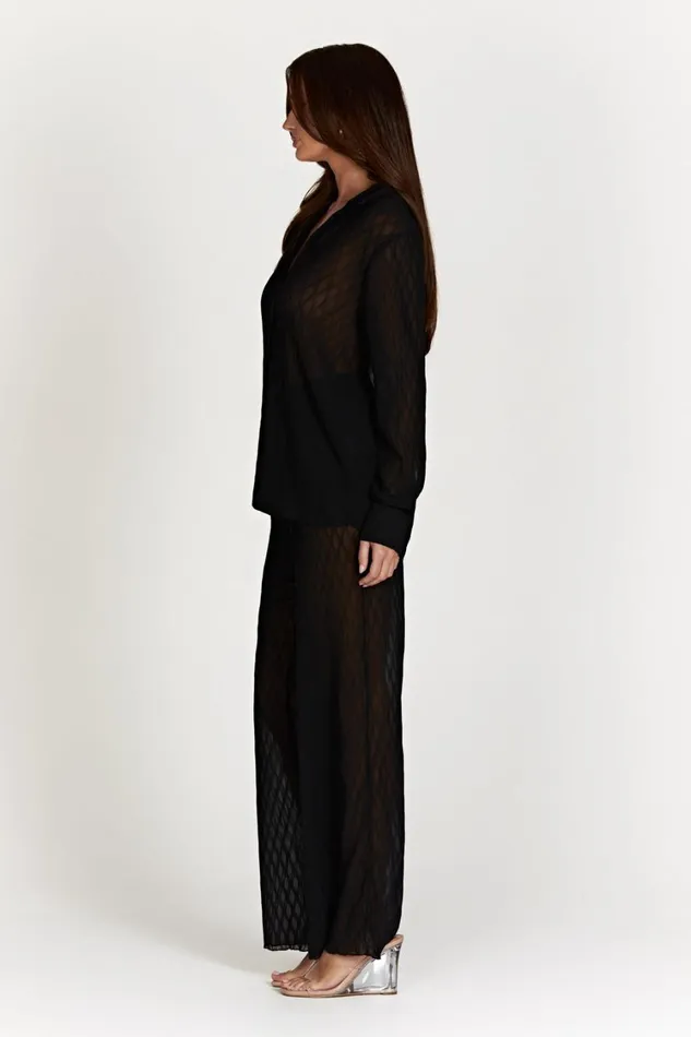 Women Meshki Bottoms Karla Wave Pleat Pant 8211 Black Women Meshki Bottoms Karla Wave Pleat Pant 8211 Black