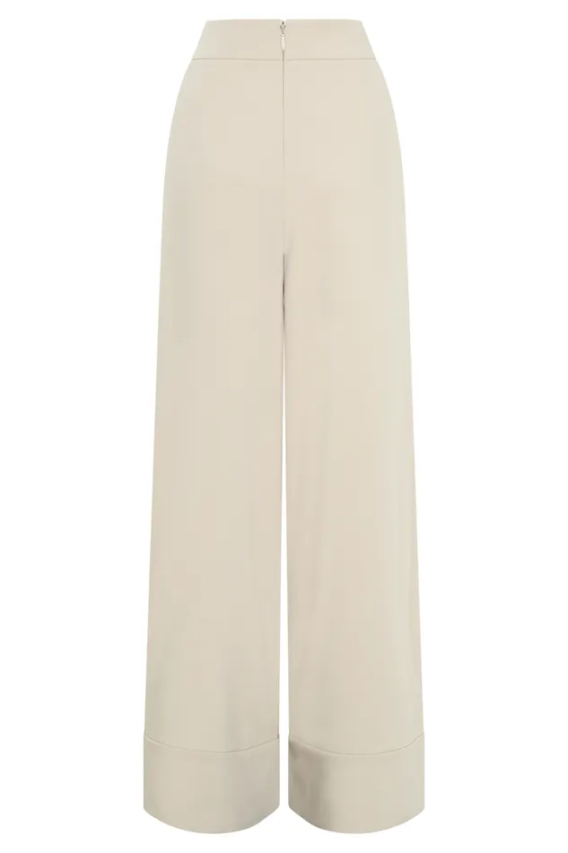 Women Meshki Bottoms Katarina Wide Leg Suiting Pants 8211 Sand