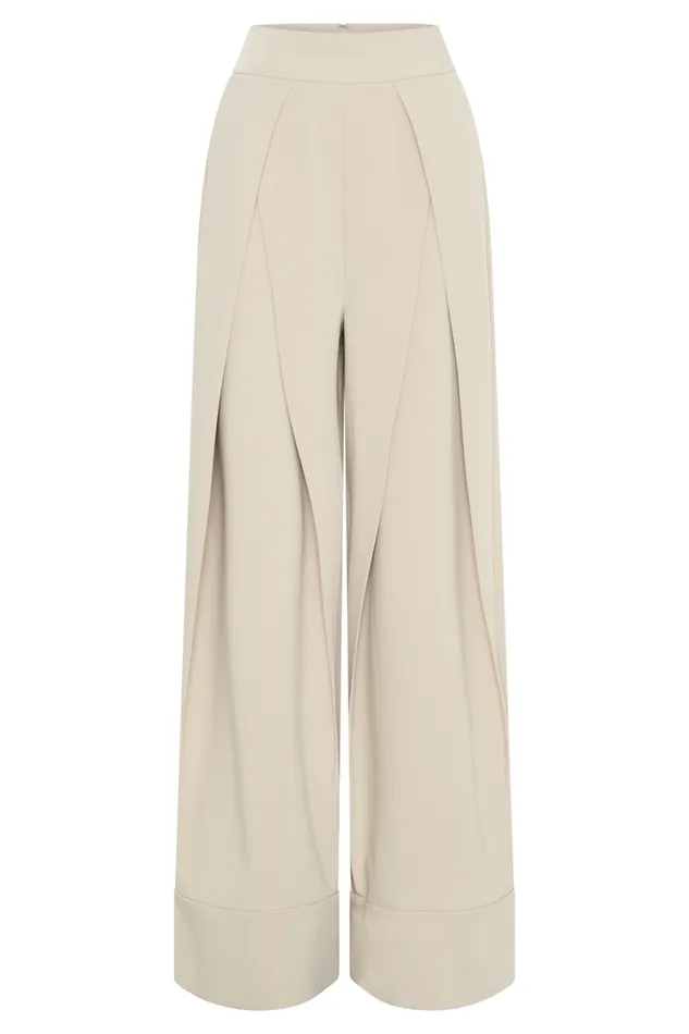 Women Meshki Bottoms Katarina Wide Leg Suiting Pants 8211 Sand