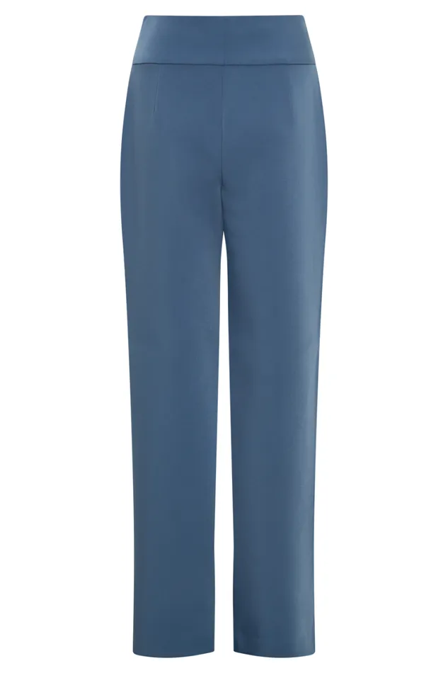Women Meshki Bottoms Lindie Straight Leg Suiting Pants 8211 Steel