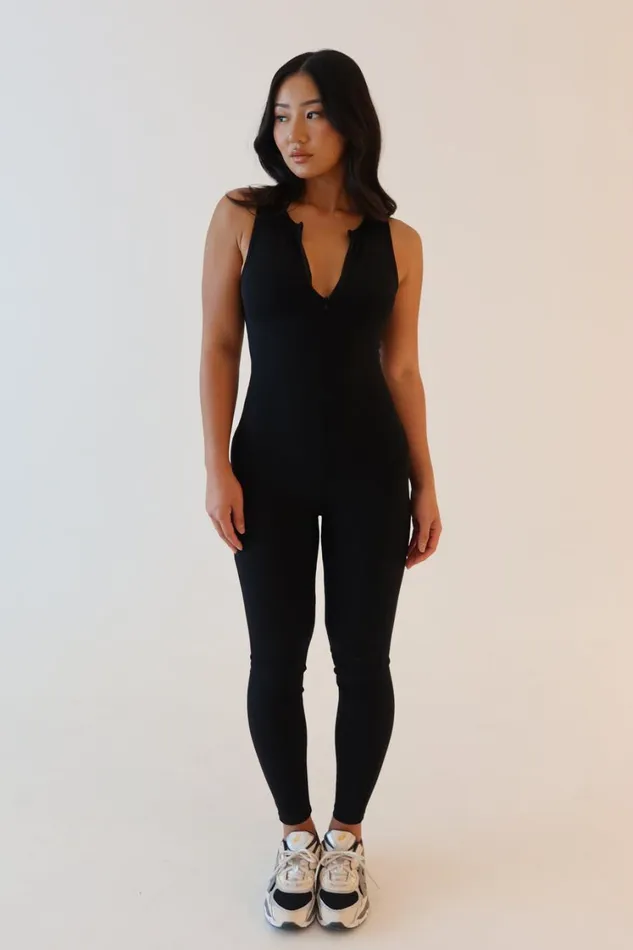 Women Meshki Bottoms Malone Sleeveless Jumpsuit 8211 Black