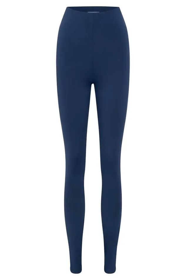 Women Meshki Bottoms Michelle Side Split Leggings 8211 Midnight Navy