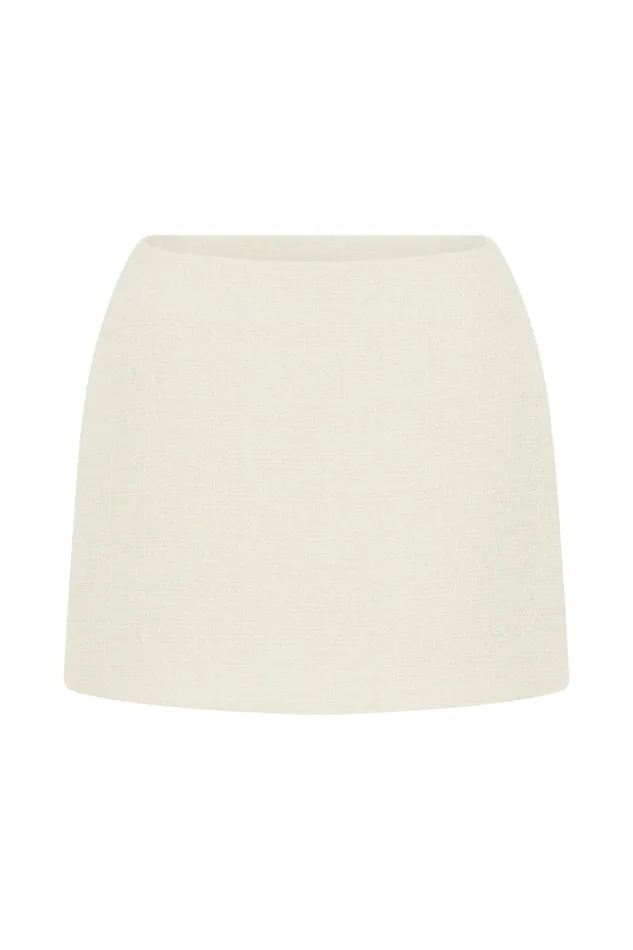 Women Meshki Bottoms Parisa Boucle Skirt 8211 Ivory