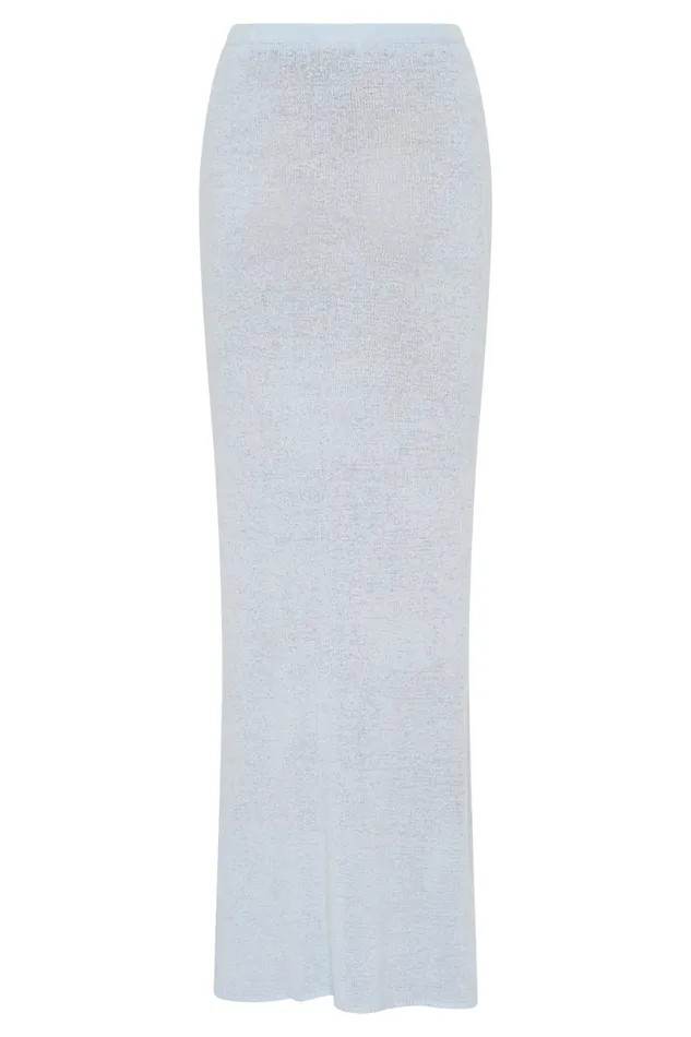 Women Meshki Bottoms Phoebe Knit Maxi Skirt 8211 Ice Blue