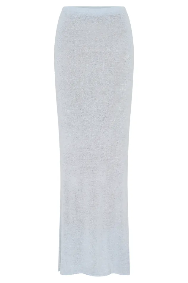Women Meshki Bottoms Phoebe Knit Maxi Skirt 8211 Ice Blue