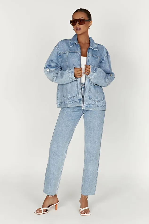 Women Meshki Bottoms Tina Mom Jean 8211 Mid Blue