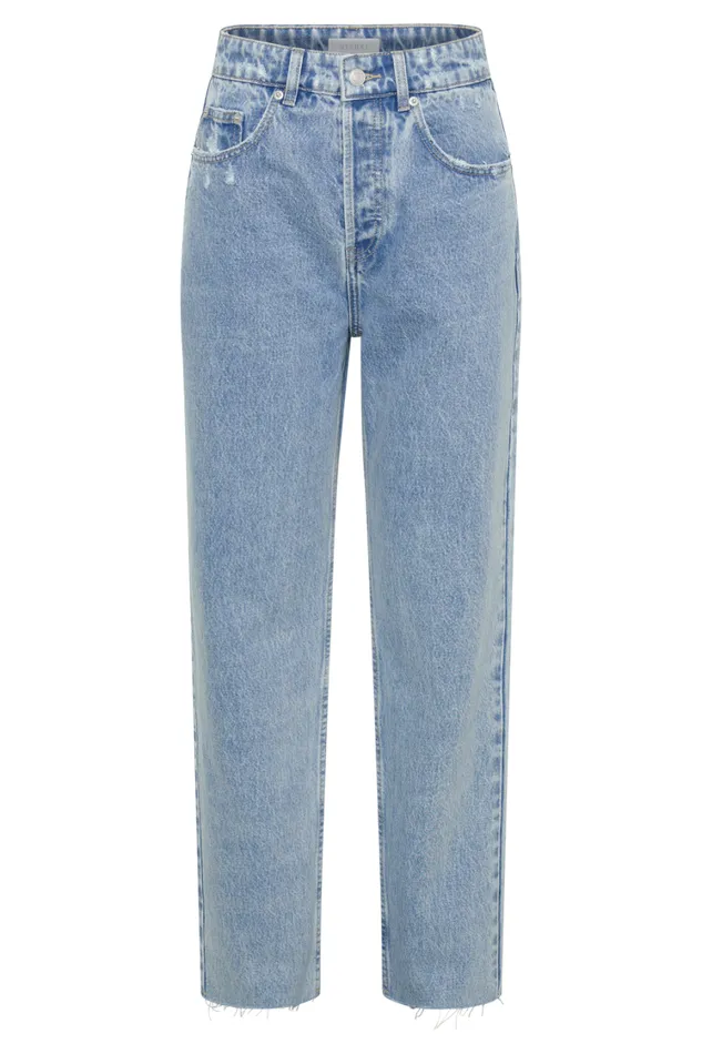 Women Meshki Bottoms Tina Mom Jean 8211 Mid Blue