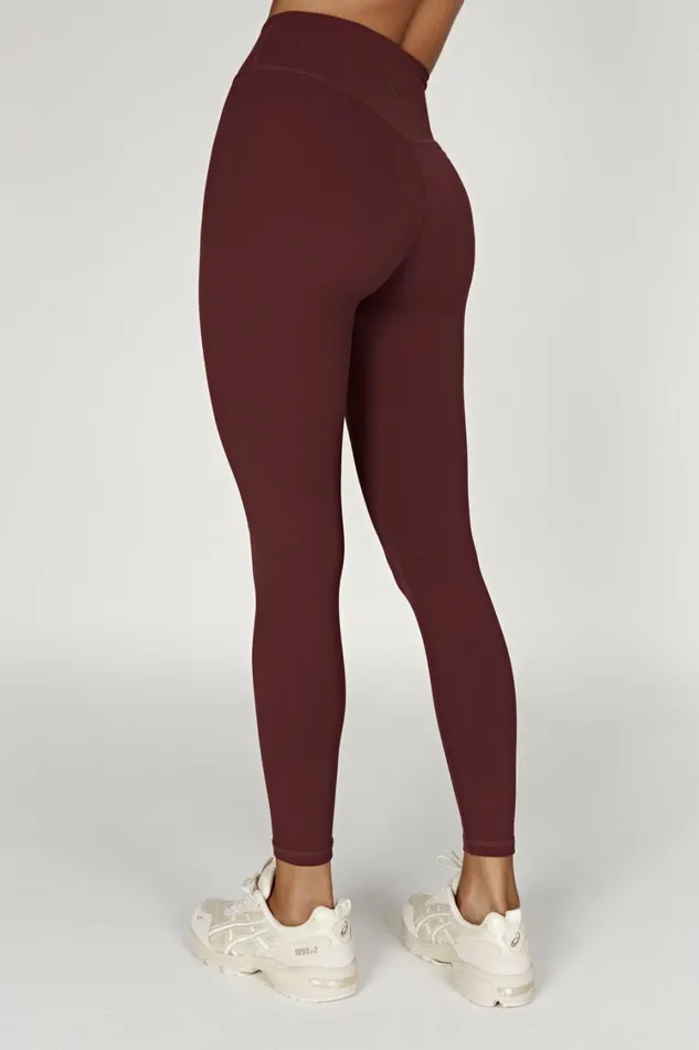 Women Meshki Bottoms Venus V Back Leggings 8211 Mahogany