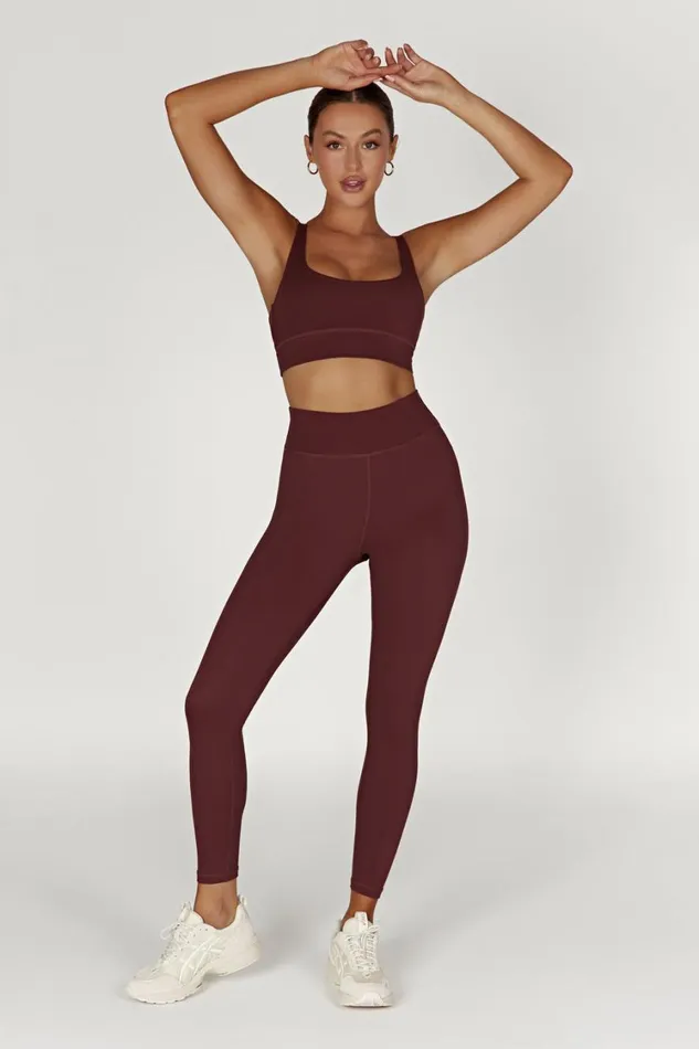 Women Meshki Bottoms Venus V Back Leggings 8211 Mahogany