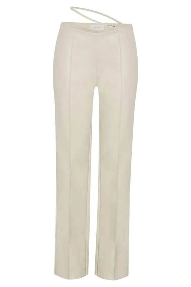 Women Meshki Bottoms Zarsa Wide Leg Mid Rise Pu Pant 8211 Wheat Women Meshki Bottoms Zarsa Wide Leg Mid Rise Pu Pant 8211 Wheat