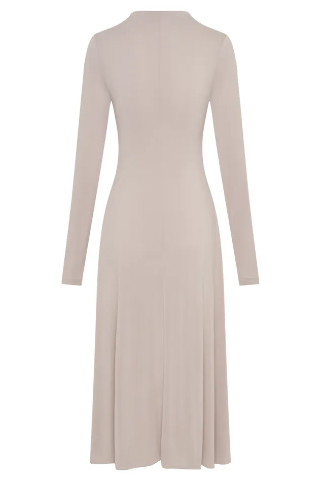 Women Meshki Dresses Anders Peached Jersey Midi Dress 8211 Taupe