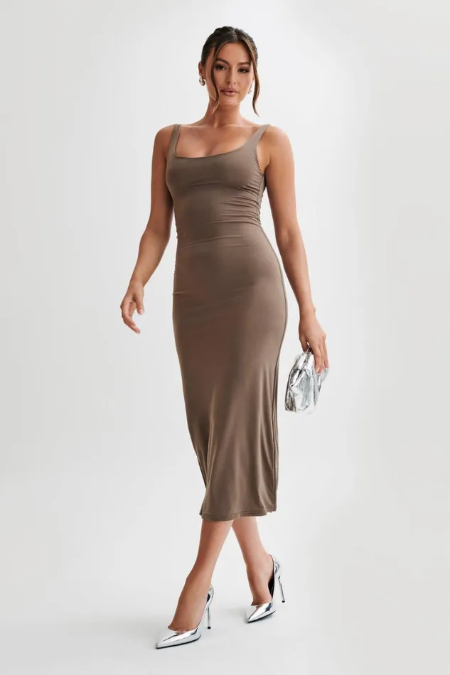 Women Meshki Dresses Augustine Slinky Scoop Midi Dress 8211 Coco