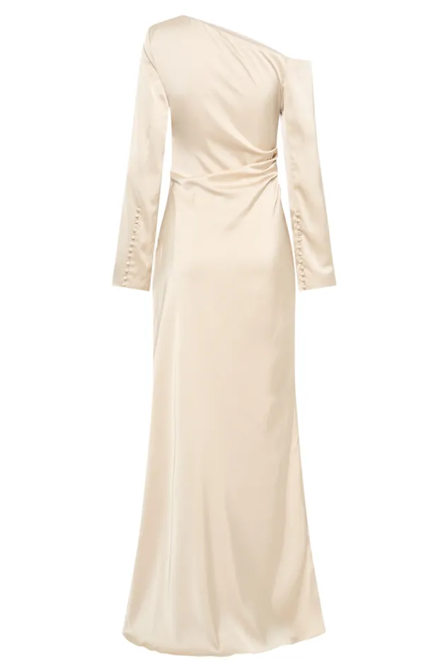 Women Meshki Dresses Avery Long Sleeve Maxi Dress 8211 Gold