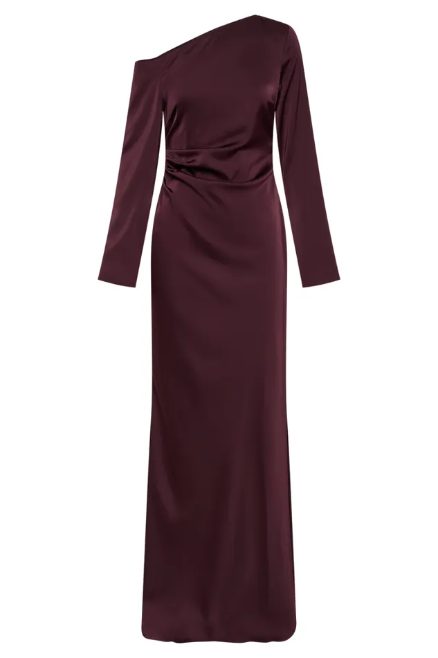 Women Meshki Dresses Avery Long Sleeve Maxi Dress 8211 Plum