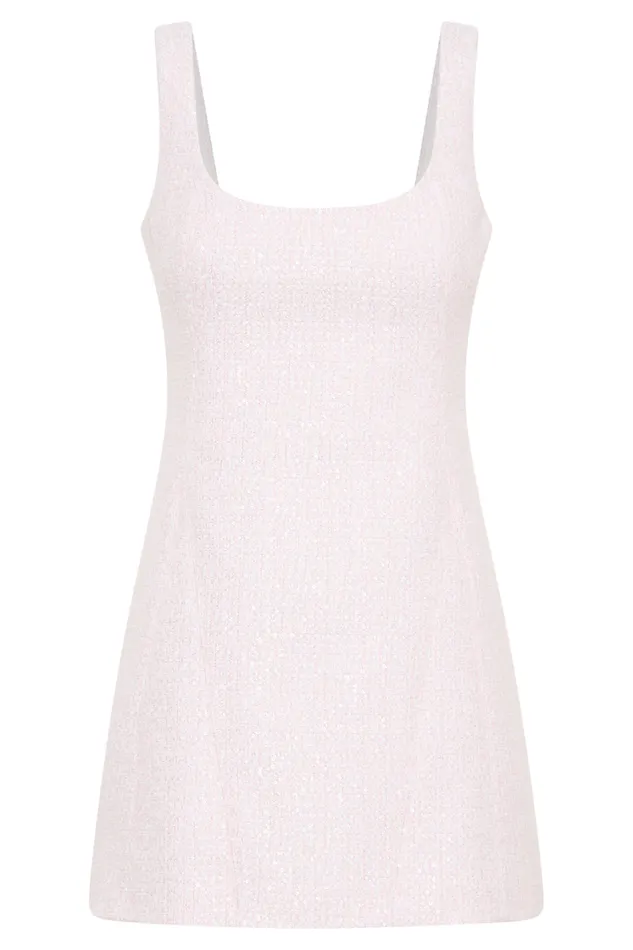 Women Meshki Dresses Beth Tweed Mini Dress 8211 Fairy Floss Pink
