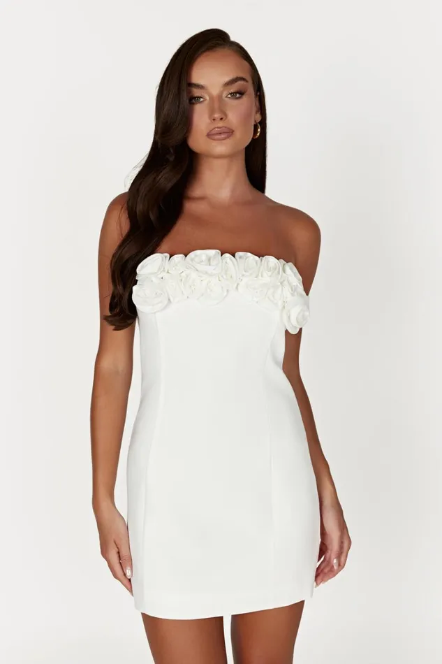 Women Meshki Dresses Brooks Rose Mini Dress 8211 White