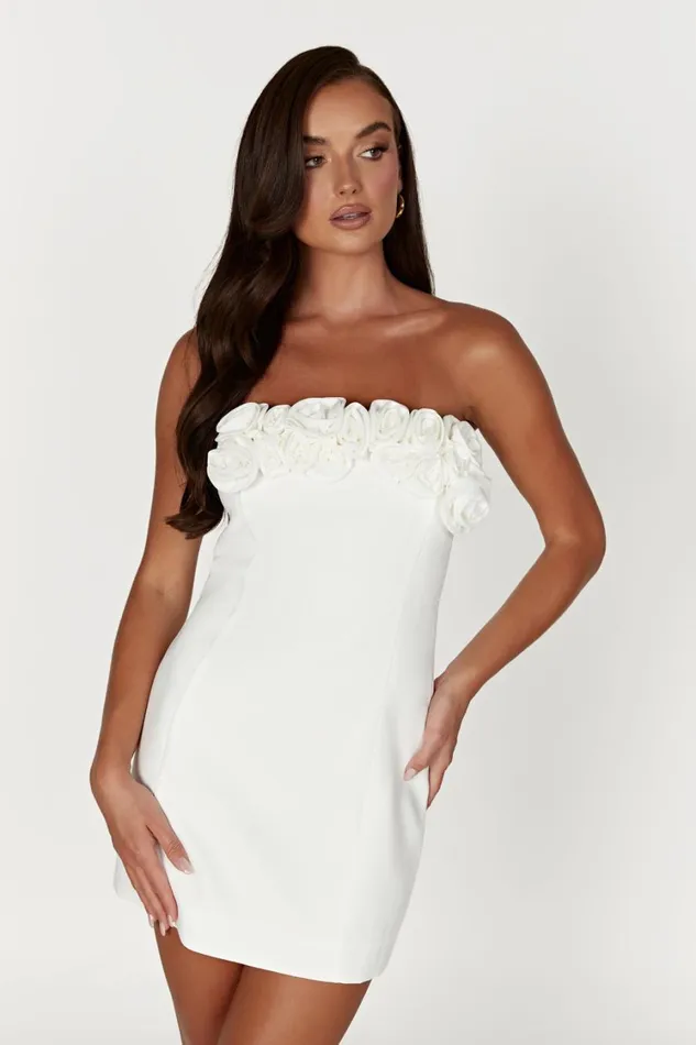 Women Meshki Dresses Brooks Rose Mini Dress 8211 White