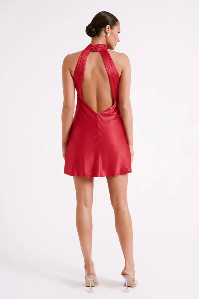 Women Meshki Dresses Claire A Line Mini Dress 8211 Red