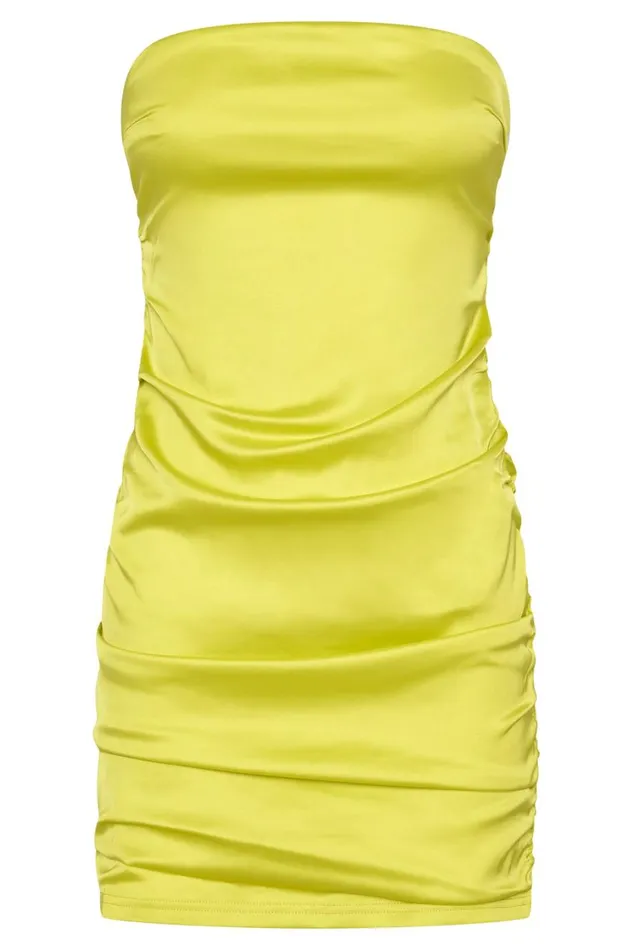 Women Meshki Dresses Corinne Ruched Mini Dress 8211 Fresh Green Women Meshki Dresses Corinne Ruched Mini Dress 8211 Fresh Green