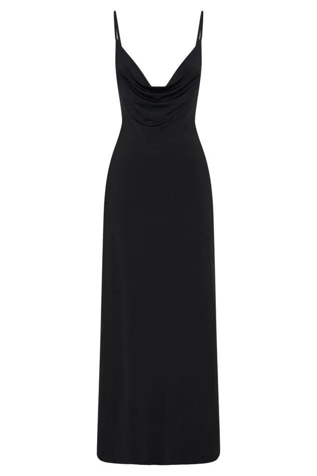 Women Meshki Dresses Darcy Cowl Maxi Dress With Low Back 8211 Black Women Meshki Dresses Darcy Cowl Maxi Dress With Low Back 8211 Black