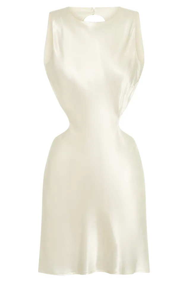 Women Meshki Dresses Electra ALine Mini Dress 8211 Ivory